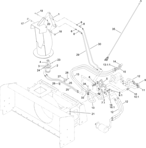 Part Location Diagram of 138-0513 Toro Hose-Hyd
