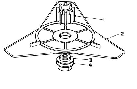 Flex Blade Kit 44-9870 (Optional) Diagram and Parts List for 51641 7000001 - 7999999 Toro Trimmer
