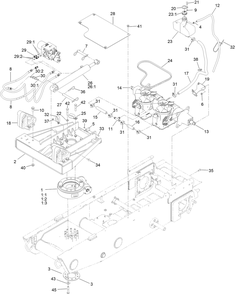 Part Location Diagram of 140-3579 Toro Motor-Hyd, Slew