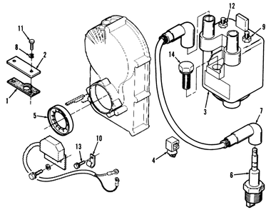 Toro Power Plus Ignition - Electronic Diagram and Parts List for 41-20OE02 1000001 - 1999999 Toro Lawn Tractor