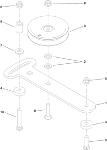Idler Adjust Assembly Diagram and Parts List for 79553 (311000001-311999999)(2011) Toro Lawn Mower