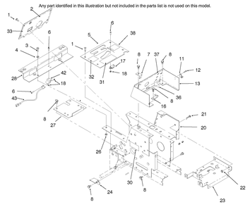 Hoodstand, Console Diagram and Parts List for 73448 8900001 - 8900499 Toro Lawn Tractor