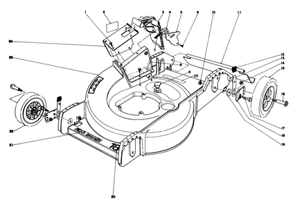 Housing Assembly Diagram and Parts List for 20788 1000001 - 1999999 Toro Lawn Mower