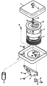 Air Cleaner Diagram and Parts List for 41-20OE03 2000001 - 2999999 Toro Lawn Tractor