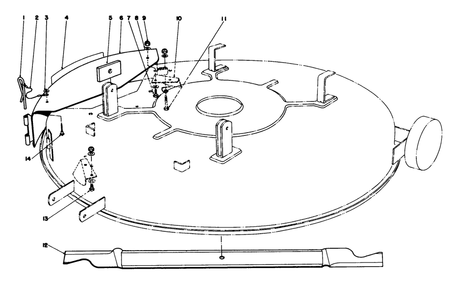 Mulcher Kit Model 59155 (Optional) Diagram and Parts List for 56150 7000001 - 7999999 Toro Lawn Tractor