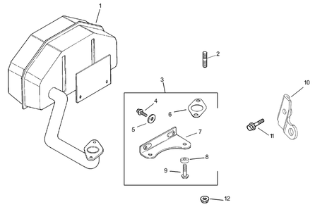 Part Location Diagram of 1212687-S Toro Bracket, lifting strap