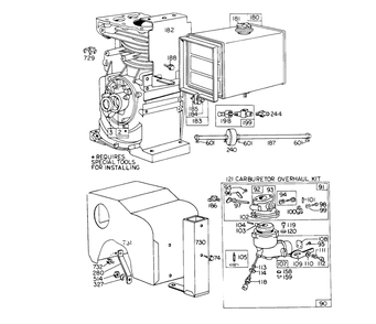 Carburetor Assembly Diagram and Parts List for 31756 3000001 - 3999999 Toro Snow Blower