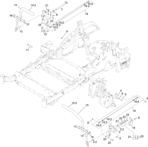 Motion Control Assembly Diagram and Parts List for 72902TE 411000000-999999999 Toro Lawn Mower