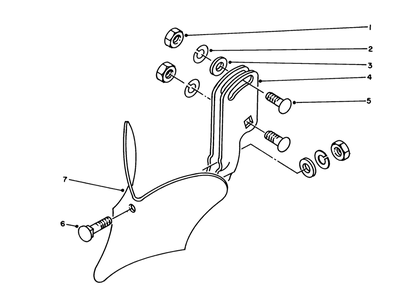8" Furrow Opener Model 59708 (Optional) Diagram and Parts List for 58070 3000001 - 3999999 Toro Tiller