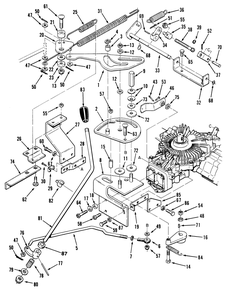 Transmission Linkage Assembly (212-H) Diagram and Parts List for R2-12O501 1000001 - 1999999 Toro Lawn Tractor