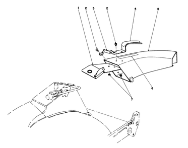 Side Discharge Chute Model No. 59108 (Optional) Diagram and Parts List for 20715 2000001 - 2999999 Toro Lawn Mower