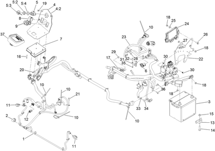 Part Location Diagram of 126-5092 Toro Screw-Pph