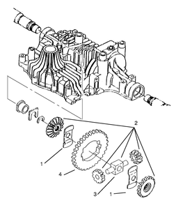 Differential Gear Diagram and Parts List for 72110 8900600 - 8999999 Toro Lawn Tractor