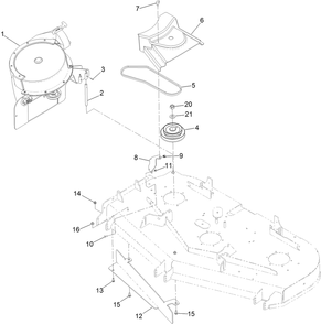 Part Location Diagram of 120-3251-01 Toro Baffle-Bagger