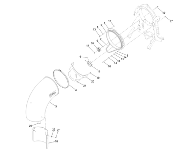 Part Location Diagram of 112-1874 Toro Pulley-Nozzle