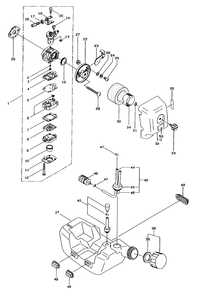 Carburetor And Fuel Assembly Diagram and Parts List for 53003 790001 - 799999 Toro Trimmer