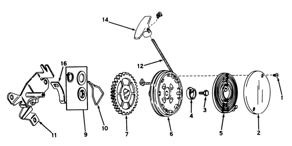 Rewind Starter N0. 590519 Diagram and Parts List for 20440 5000001 - 5999999 Toro Lawn Mower