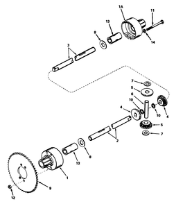 Differential Model 100-020 Diagram and Parts List for 56155 3000001 - 3999999 Toro Lawn Tractor