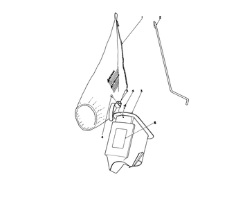 Bagging Kit No. 36-8380 (Optional) Diagram and Parts List for 16320 1000001 - 1999999 Toro Lawn Mower