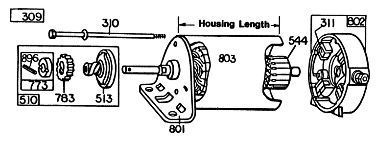 Briggs & Stratton Model 252707-0637-01 (Model 57360) (Continued) Diagram and Parts List for 57360 3000001 - 3999999 Toro Lawn Tractor