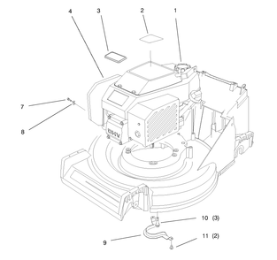 Gts 150 Engine Assembly Diagram and Parts List for 26633 7900001 - 7999999 Toro Lawn Mower