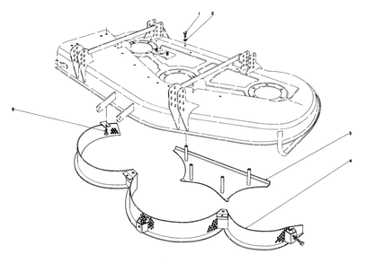 Mulcher Kit Model No. 30700 (Optional) Diagram and Parts List for 30775 600001 - 699999 Toro Lawn Tractor