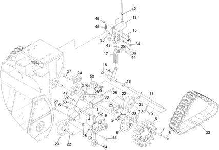 Part Location Diagram of 144-2854 Toro Bar-Pivot