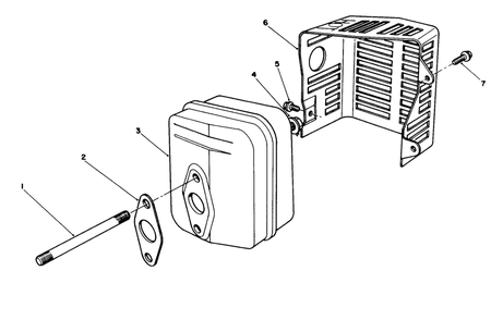 Muffler Assembly (Model No. Vmf5 & Vmg6) Diagram and Parts List for 20624 7000001 - 7999999 Toro Lawn Mower