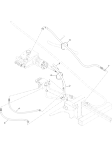 Mud Pump And Setup  Hydraulic Hose Assembly Diagram and Parts List for 23803 400000000 - 999999999 Toro Lawn Tractor Accessories