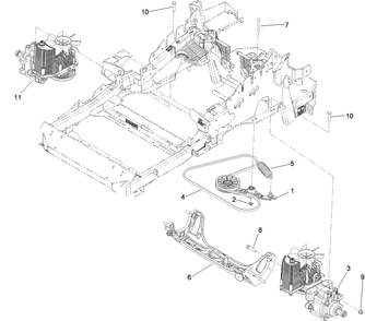 Part Location Diagram of 116-1322 Toro Left Hand HYDRO Assembly (12cc W/CHECK)