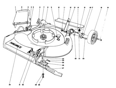 Housing Assembly Model 16277 Diagram and Parts List for 16277 7000001 - 7999999 Toro Lawn Mower