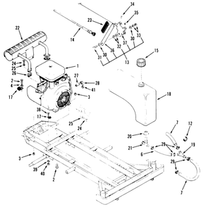 Engine And Fuel Systems Diagram and Parts List for R1-24OE02 1000001 - 1999999 Toro Lawn Tractor