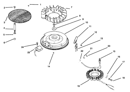 Ignition/Electrical Kohler Engine Cv18s - Ps 61521 Diagram and Parts List for 30181 59000001 - 59999999 Toro Lawn Tractor Accessories