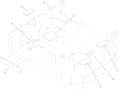 Deck Decal Assembly No. 121-6015 Diagram and Parts List for 74534TE 413000000 - 417999999 Toro Lawn Tractor