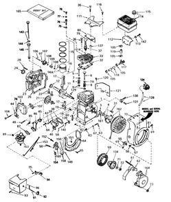 Engine Tecumseh Model Hs50-67223e Diagram and Parts List for 38052 4000001 - 4999999 Toro Snow Blower