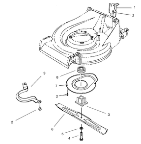 Brake Assembly Diagram and Parts List for 26643 7900001 - 7999999 Toro Lawn Mower