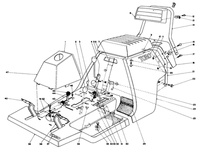 Part Location Diagram of 59046 Toro Bagging Attachment-Rear (Opt.)