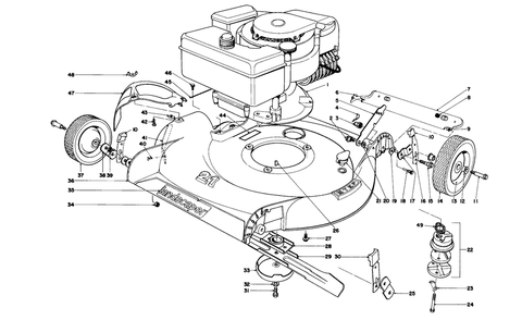 Housing Assembly Diagram and Parts List for 21900 3000001 - 3999999 Toro Lawn Mower