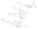 Hitches Diagram and Parts List for B1-16O801 1988 Toro Lawn Tractor