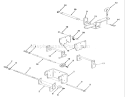Hitches Diagram and Parts List for E1-18OE01 1988 Toro Lawn Tractor