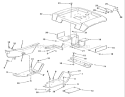 Page S Diagram and Parts List for E1-18OE01 1988 Toro Lawn Tractor