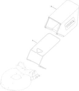 Bag Assembly Diagram and Parts List for 21332 412900000 - 999999999 Toro Lawn Mower