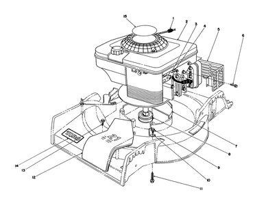 Engine Assembly Diagram and Parts List for 16401 39000001 - 39999999 Toro Lawn Mower