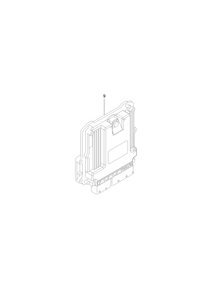 Electronic Control Unit Assembly Diagram and Parts List for 74072 403226744-404399999 Toro Lawn Mower