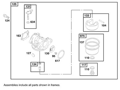 Engine Briggs & Stratton Model 12u802-1739-E1 Diagram and Parts List for 20716 8900001 - 8999999 Toro Lawn Mower