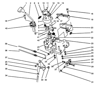 Traction Linkage Assembly Diagram and Parts List for 38543 3900001 - 3999999 Toro Snow Blower