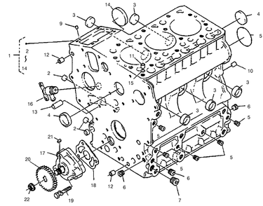 Crankcase Assembly Diagram and Parts List for 22303TE 990001 - 999999 Toro Lawn Tractor Accessories