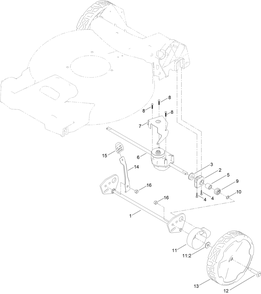 Rear Wheel And Height-Of-Cut Assembly Diagram and Parts List for 21326 400000000 - 999999999 Toro Lawn Mower
