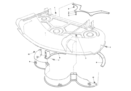 Mulcher-44" Cutting Deck (Groundmaster 117) Diagram and Parts List for 30752 8000001 - 8999999 Toro Lawn Tractor Accessories