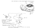 Engine, Fuel & Exhauxt Systems Diagram and Parts List for E2-09K401 1988 Toro Lawn Tractor